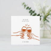 Uitnodiging tot het verjagen - verjaardag (Staand voorkant)