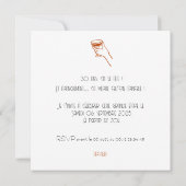 Uitnodiging tot het verjagen - verjaardag (Achterkant)