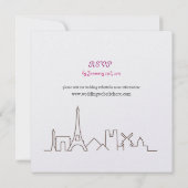 Uitnodiging tot het Verloving van de Eiffeltoren v (Achterkant)