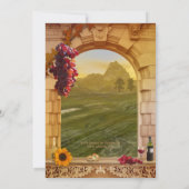 Uitnodiging tot het Verloving van wijnsteenwijn (Achterkant)