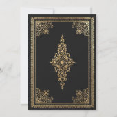 uitnodiging tot het Victoriaans huwelijk van Goth (Achterkant)