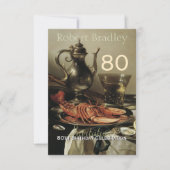  uitnodiging tot het vieren van de 80e verjaardag  (Voorkant)