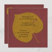 Uitnodiging tot het vieren van goud en Oranje Herf (Voorkant / Achterkant)