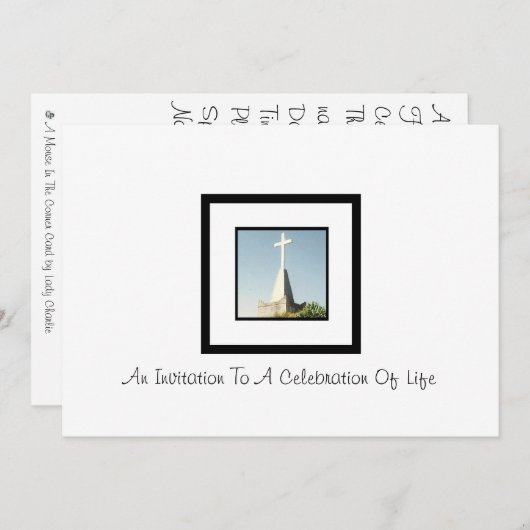  uitnodiging tot het vieren van het leven (Voorkant / Achterkant)