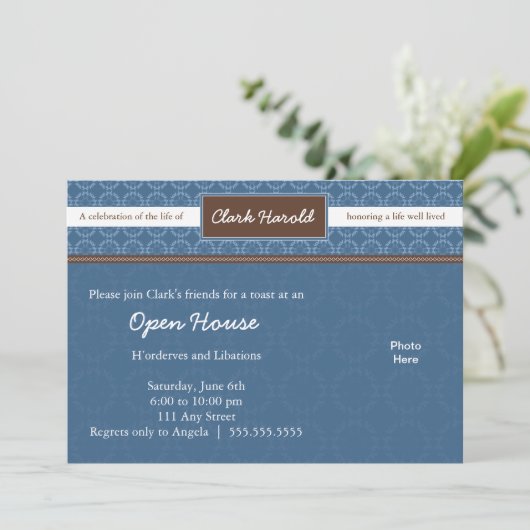 Uitnodiging tot het vieren van het leven (Staand voorkant)