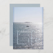 Uitnodiging tot het vieren van Life Seascape 2 (Voorkant / Achterkant)
