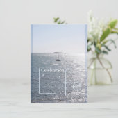 Uitnodiging tot het vieren van Life Seascape 2 (Staand voorkant)