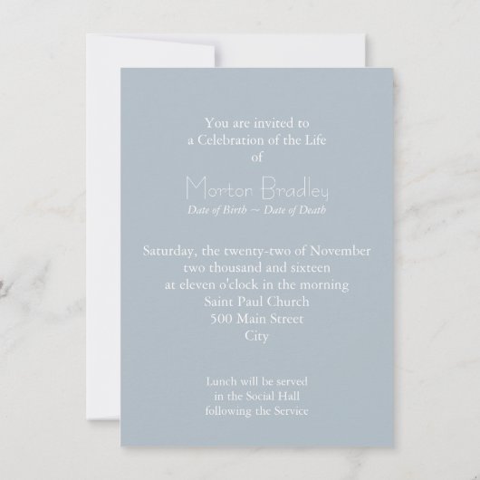 Uitnodiging tot het vieren van Life Seascape 2 (Achterkant)