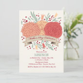 Uitnodiging tot het vieren van moederdag (Staand voorkant)