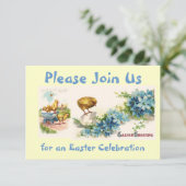  uitnodiging tot het vieren van paasfeest (Staand voorkant)
