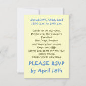  uitnodiging tot het vieren van paasfeest (Achterkant)