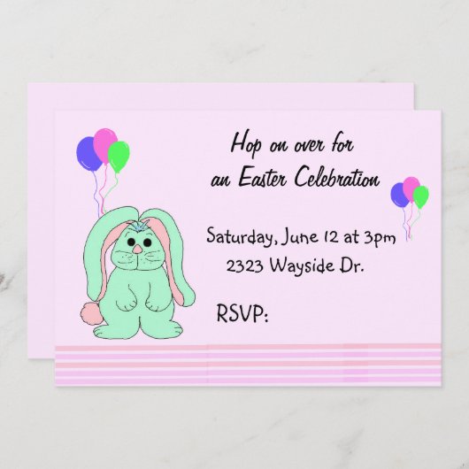 Uitnodiging tot het vieren van Pasen (Voorkant / Achterkant)