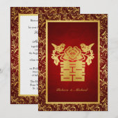 Uitnodiging tot het voeren van een Chinees dubbelg (Voorkant / Achterkant)