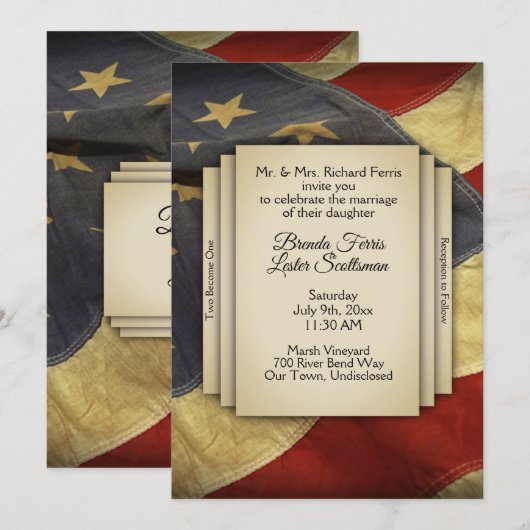 Uitnodiging tot het voeren van een noodlottige Ame (Voorkant / Achterkant)