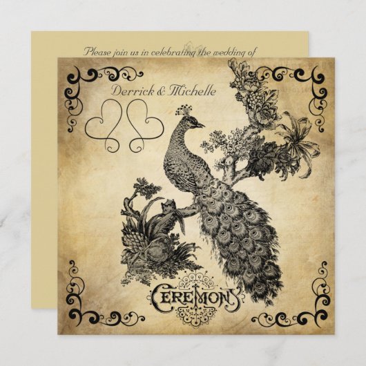 Uitnodiging tot het voeren van een vredeswedstrij (Voorkant / Achterkant)