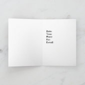 Uitnodiging tot het Vrijgezellenfeest met Paraplu' (Binnen)