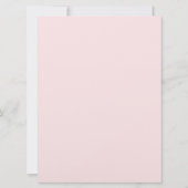 Uitnodiging tot het zachte roze weddenschap (Achterkant)