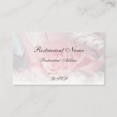 Uitnodiging tot het zachte roze weddenschap informatiekaartje (Achterkant)