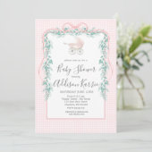 Uitnodiging tot het Zuidelijke baby van Preppy bab (Staand voorkant)