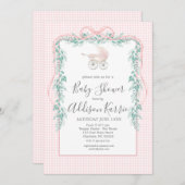 Uitnodiging tot het Zuidelijke baby van Preppy bab (Voorkant / Achterkant)