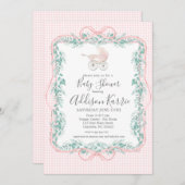 Uitnodiging tot het Zuidelijke baby van Preppy bab (Voorkant / Achterkant)