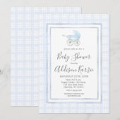 Uitnodiging tot het Zuidelijke baby van Preppy bab (Voorkant / Achterkant)