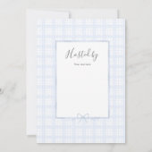 Uitnodiging tot het Zuidelijke baby van Preppy bab (Achterkant)