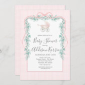 Uitnodiging tot het Zuidelijke baby van Preppy bab (Voorkant / Achterkant)