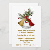 Uitnodiging tot Holiday Bells (Voorkant / Achterkant)