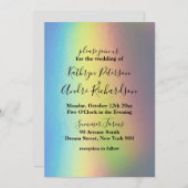 Uitnodiging tot holografisch huwelijk (Voorkant / Achterkant)