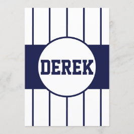 Uitnodiging tot honkbal Pinstripes