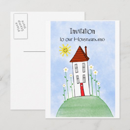 uitnodiging tot huishouden (Voorkant / Achterkant)