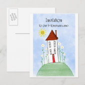 uitnodiging tot huishouden briefkaart (Voorkant / Achterkant)