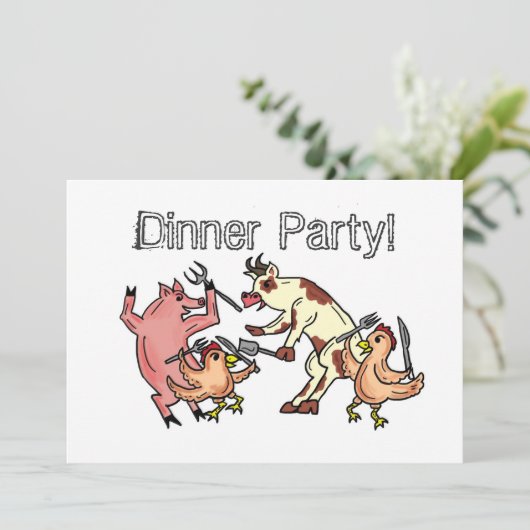 Uitnodiging tot humor van de binnenpartij (Staand voorkant)