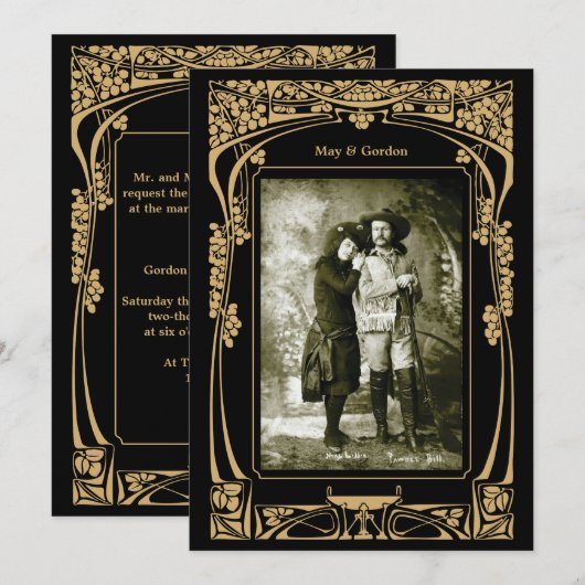  uitnodiging tot huwelijk (Voorkant / Achterkant)