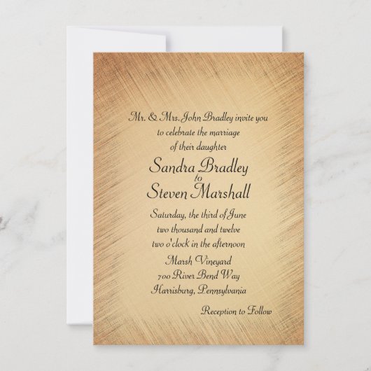 Uitnodiging tot huwelijk (Voorkant)