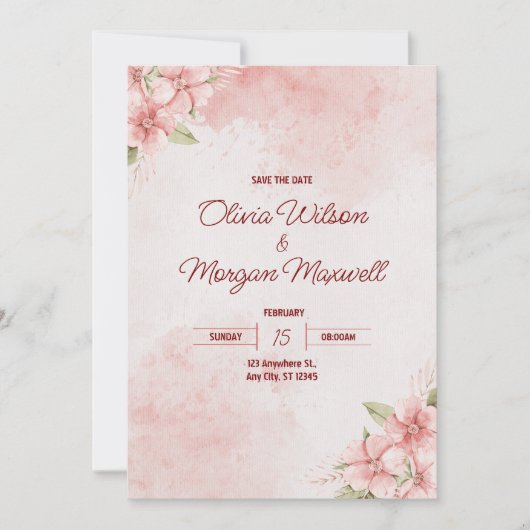 Uitnodiging tot huwelijk (Voorkant)