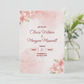 Uitnodiging tot huwelijk (Staand voorkant)