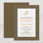 Uitnodiging tot huwelijk - bitterzoet (Voorkant / Achterkant)