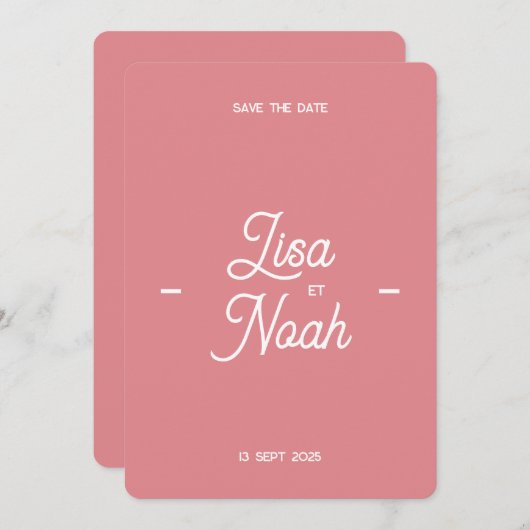 Uitnodiging tot huwelijk Colorus (Voorkant / Achterkant)