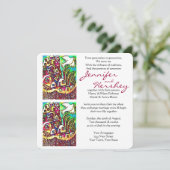 Uitnodiging tot huwelijk - Dove of Peace City of I (Staand voorkant)