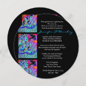 Uitnodiging tot huwelijk - Dove of Peace Ebony - R (Voorkant / Achterkant)