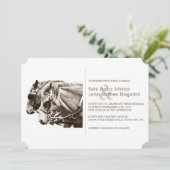 Uitnodiging tot huwelijk in klassieke vorm (Staand voorkant)