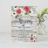 Uitnodiging tot huwelijk in Waterverf (Staand voorkant)