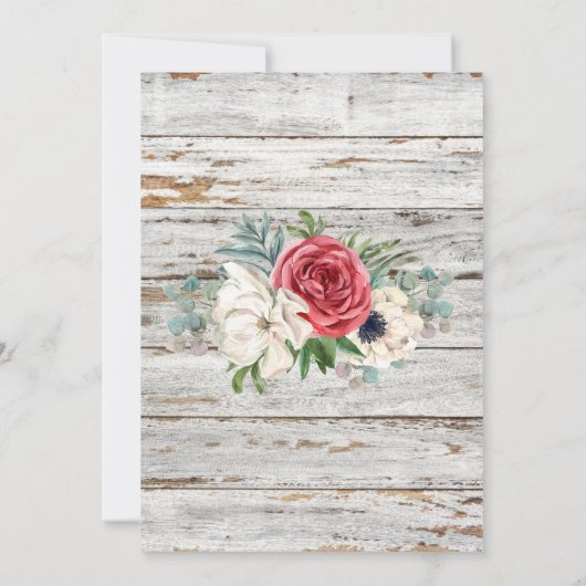 Uitnodiging tot huwelijk in Waterverf (Achterkant)