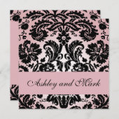 Uitnodiging tot huwelijk met bruistriffels in Eleg (Voorkant / Achterkant)