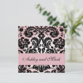 Uitnodiging tot huwelijk met bruistriffels in Eleg (Staand voorkant)