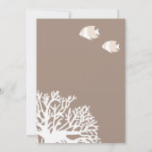 Uitnodiging tot huwelijk met witte en ivoren tropi (Achterkant)