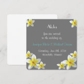 Uitnodiging tot huwelijk op Hawaii (Voorkant / Achterkant)