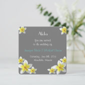 Uitnodiging tot huwelijk op Hawaii (Staand voorkant)